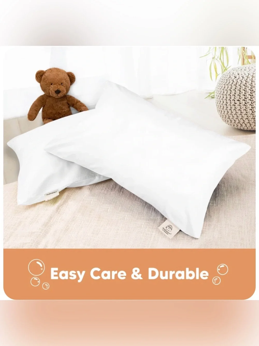 KeaBabies White My Little Dreamy Pillowcase Kids Pillowcase